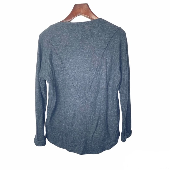 ZARA•metallic wool alpaca open loose crochet knit long sleeve sweater small - Picture 2 of 8